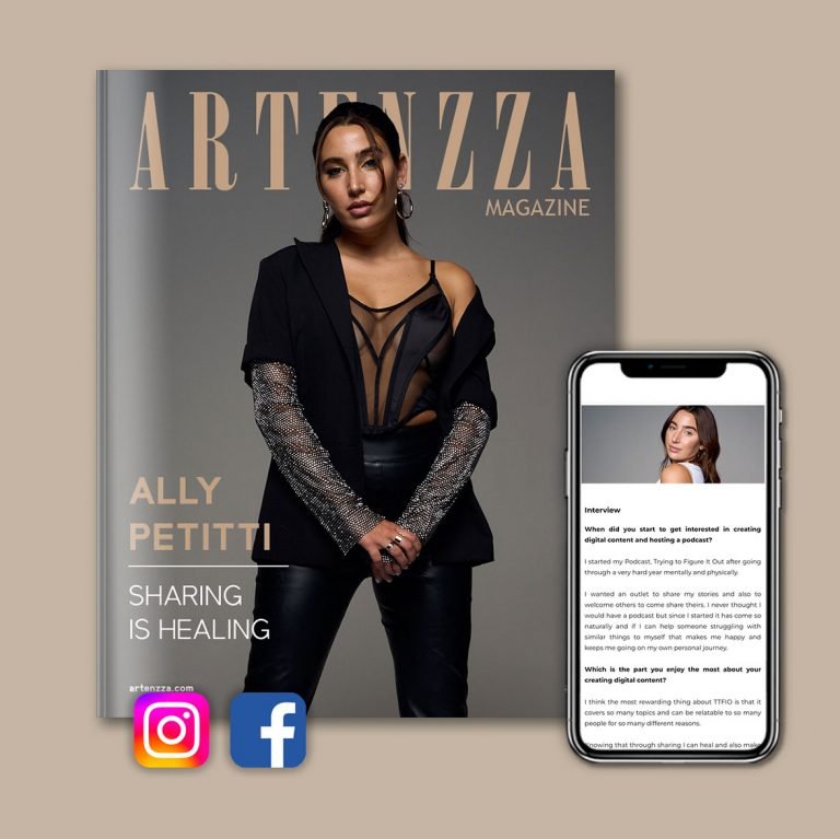 Artenzza Magazine cover - Elevate visibility for independent artists. Ideal for singers, actors, and PR professionals seeking link-building opportunities and industry exposure. Add to basket for enhanced recognition in the arts world.