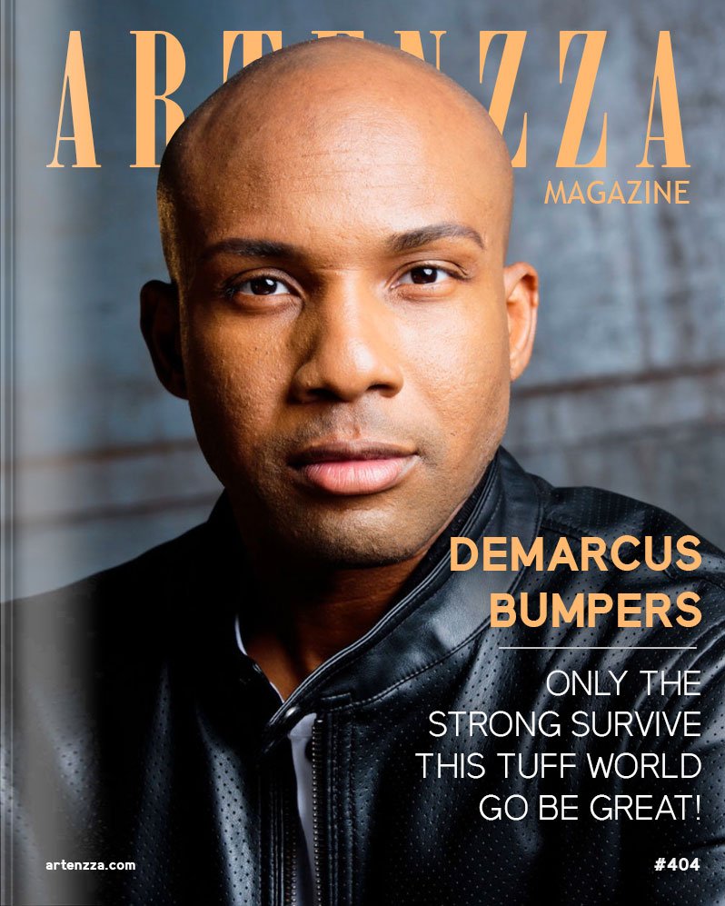 DeMarcus-Bumpers Artenzza Magazine cover - Boost visibility for independent artists and promote music. Ideal for singers, actors, and PR professionals seeking to gain followers, self-promote, and highlight new singles, upcoming movies, new books, and Spotify playlist features