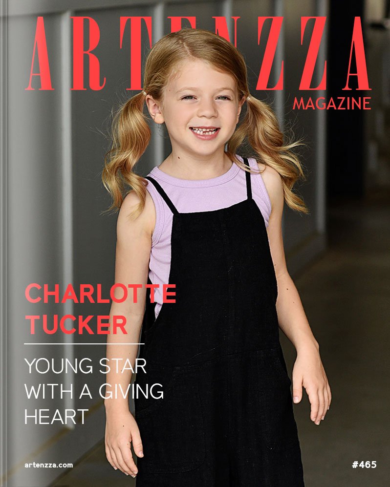 Charlotte-Tucker_Artenzza Magazine cover - Boost visibility for independent artists and promote music. Ideal for singers, actors, and PR professionals seeking to gain followers, self-promote, and highlight new singles, upcoming movies, new books, and Spotify playlist features