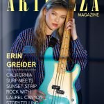 Erin Greider Artenzza Magazine cover - Boost visibility for independent artists and promote music. Ideal for singers, actors, and PR professionals seeking to gain followers, self-promote, and highlight new singles, upcoming movies, new books, and Spotify playlist features