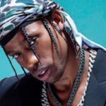 Travis Scott featured on the cover of Artenzza Magazine, celebrating his record-breaking re-release of 'Days Before Rodeo' and its impact on the music industry