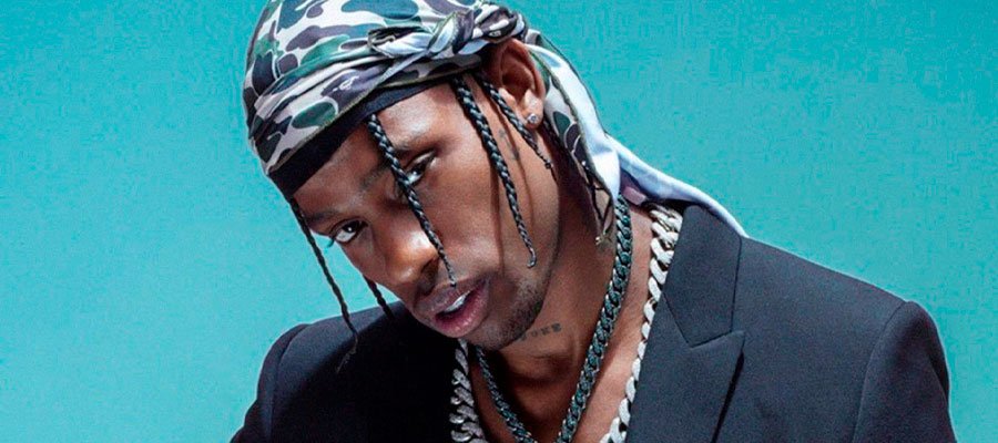 Travis Scott featured on the cover of Artenzza Magazine, celebrating his record-breaking re-release of 'Days Before Rodeo' and its impact on the music industry