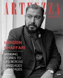 London-based actor and voiceover artist featured on Artenzza magazine cover