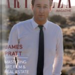 Magazine cover featuring an award-winning actor and director recognized for achievements in film and real estate