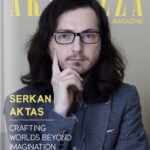 Serkan Aktas, award-winning fantasy and sci-fi filmmaker, featured on Artenzza Magazine cover – January 2025 edition