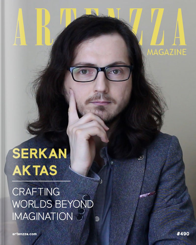 Serkan Aktas, award-winning fantasy and sci-fi filmmaker, featured on Artenzza Magazine cover – January 2025 edition