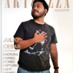 Julio Cesar Flores featured on Artenzza Magazine cover – Renowned fashion photographer and cinematographer capturing human emotions through visual storytelling