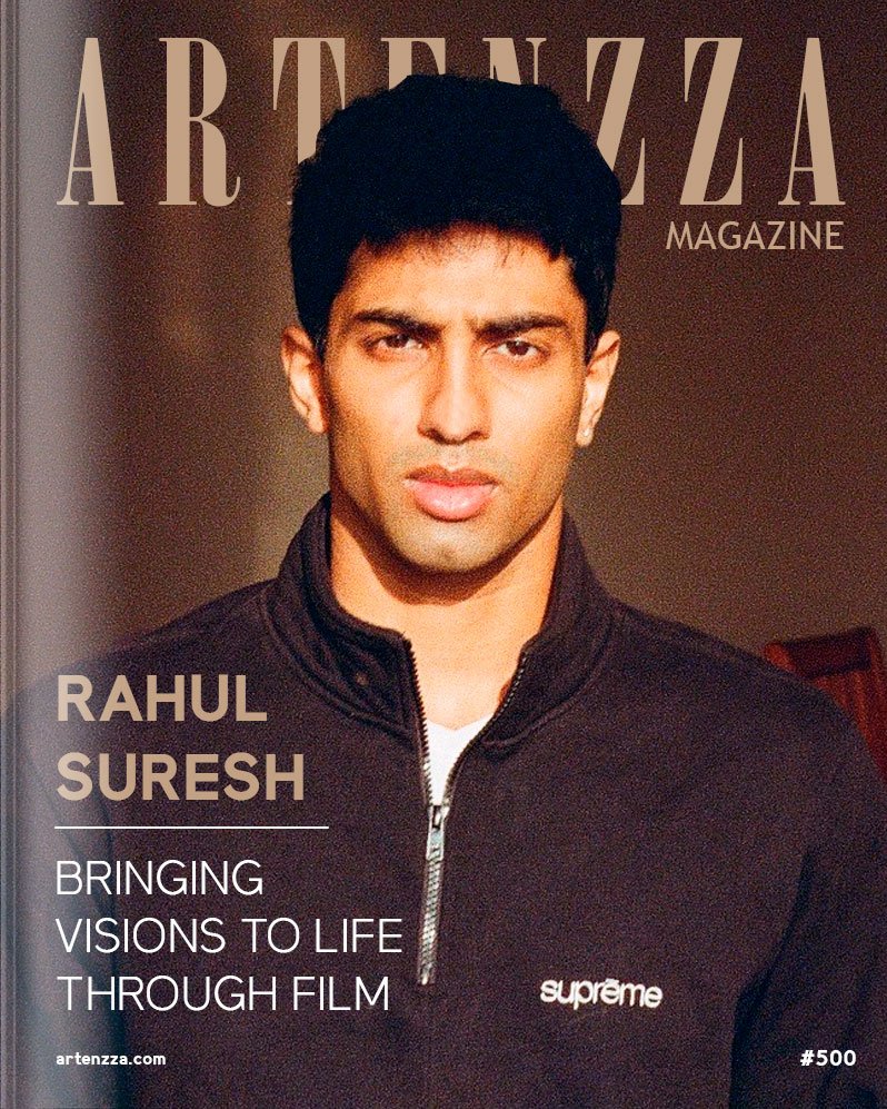 Alt Text: Rahul Suresh on Artenzza Magazine cover – Filmmaker and creative director spotlight interview