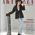 Venera Tregulova jazz pianist on Artenzza magazine cover – Dubai-based musician blending jazz and Arabic influences