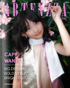 Capri Wang on Artenzza magazine cover – Chinese American child model, actress, and influencer featured for her rising career in fashion and film