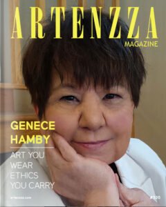 Vegan Handbag Designer Genece Hamby Featured on Artenzza Magazine Cover