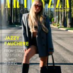 Jazzy Fauchere Canadian actress and singer feature on Artenzza magazine cover showcasing her journey in entertainment and new music release