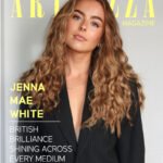 British actress, singer and model Jenna-mae White on Artenzza magazine cover for her exclusive interview