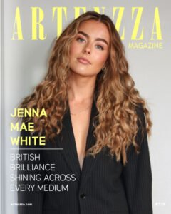 British actress, singer and model Jenna-mae White on Artenzza magazine cover for her exclusive interview
