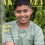 Australian actor and model Zion Das featured on Artenzza Magazine cover, known for national commercials and iPOP! acting training