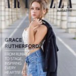 Artenzza magazine cover featuring internationally recognized model, actress, and musician, known for New York, Paris, Milan Fashion Weeks and philanthropic work
