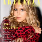 Artenzza magazine cover featuring 13-year-old gymnast, model, dancer, and content creator Leia Goldstein, known for fashion, entertainment, and mental health advocacy.