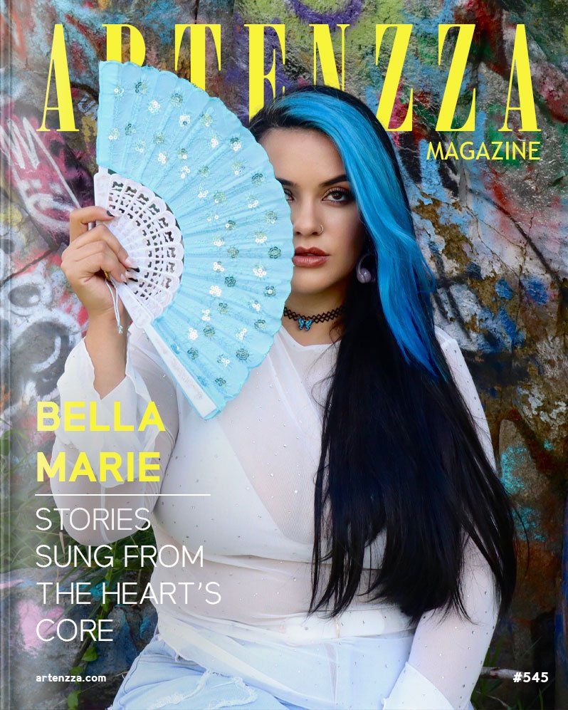 Bella Marie on the cover of Artenzza Magazine — Boston-based singer-songwriter and rising pop artist featured for her new single “Leave Me Alone.”