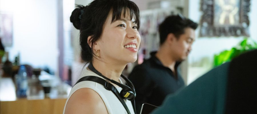 Artenzza Magazine cover featuring award-winning filmmaker Janet-Rose Nguyen — Asian-Canadian writer and director known for her feminist horror-comedy storytelling.