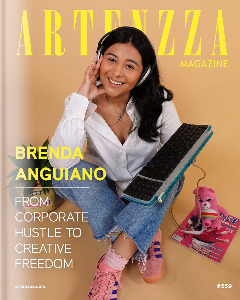 Independent actress and digital creator magazine cover interview featuring a former tech professional turned creative entrepreneur