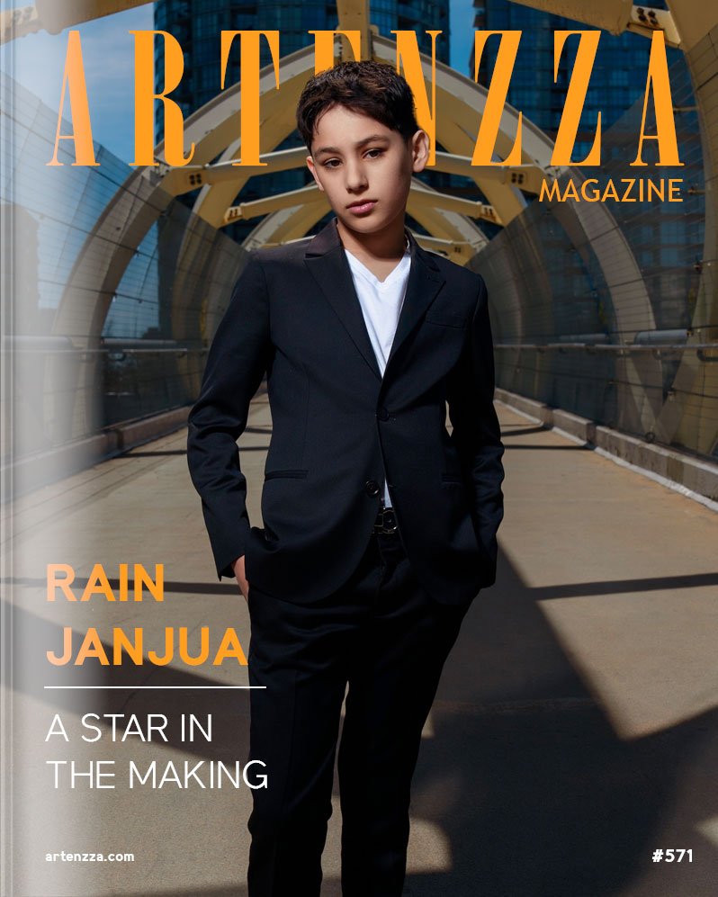 Rain Janjua magazine cover interview featuring the Canadian actor, voice actor, musician and rising star nominated for a Canadian Screen Award