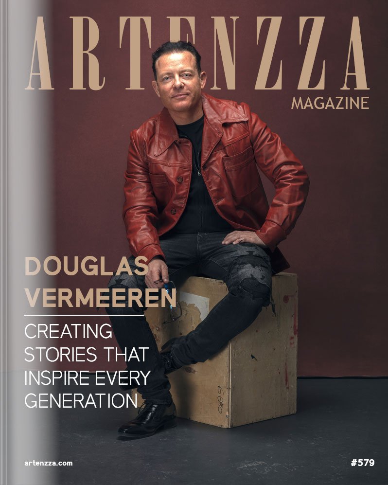 Douglas Vermeeren on the cover of Artenzza Magazine, award-winning Canadian actor, producer and filmmaker featured in an exclusive interview about his film career and entertainment industry achievements.