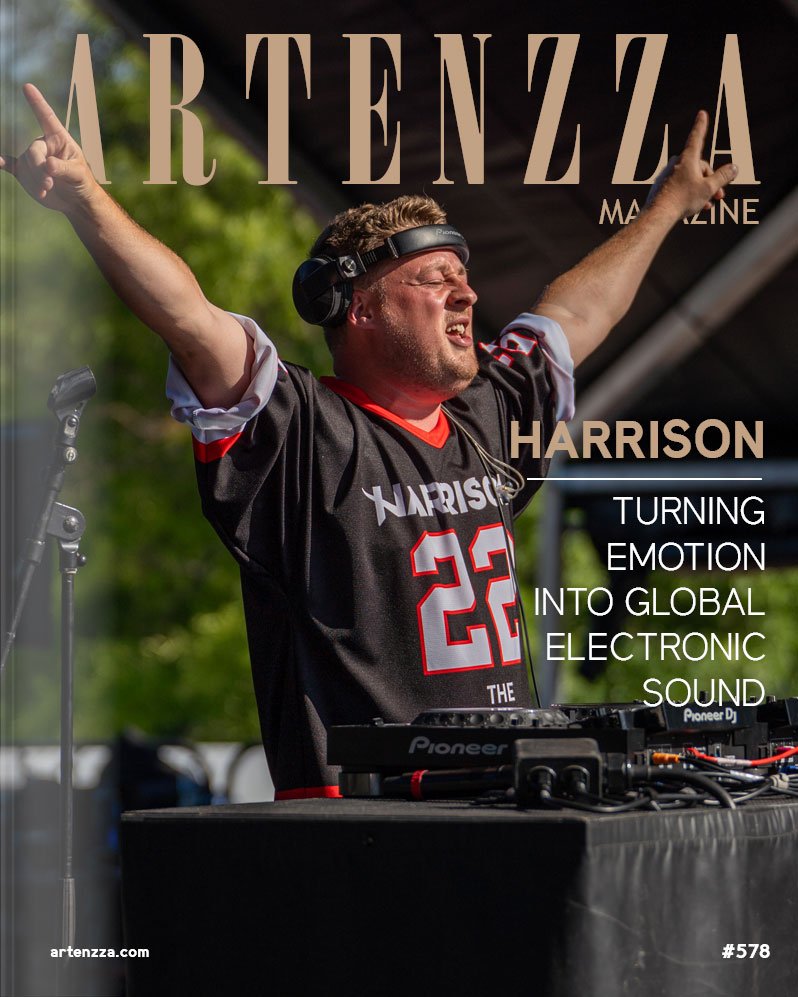 Harrison magazine cover on Artenzza featuring the electronic music producer, DJ and songwriter behind the viral hit “All The Things She Said” with exclusive artist interview