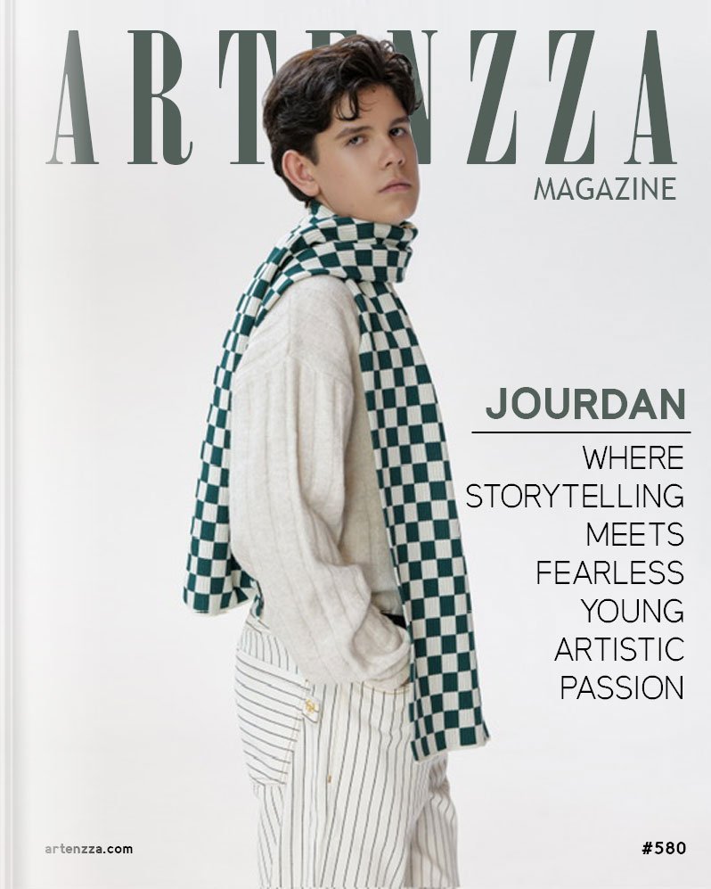 Jourdan magazine cover featuring the young performing artist, singer and actor sharing his creative journey through music, storytelling and cinematic performances