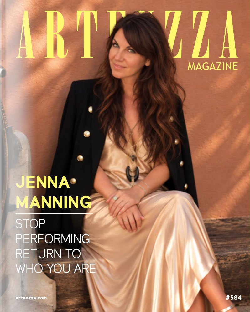 Jenna Manning, actress and transformational mentor, featured on an Artenzza magazine cover